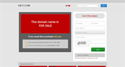 Desktop Screenshot of heti.com